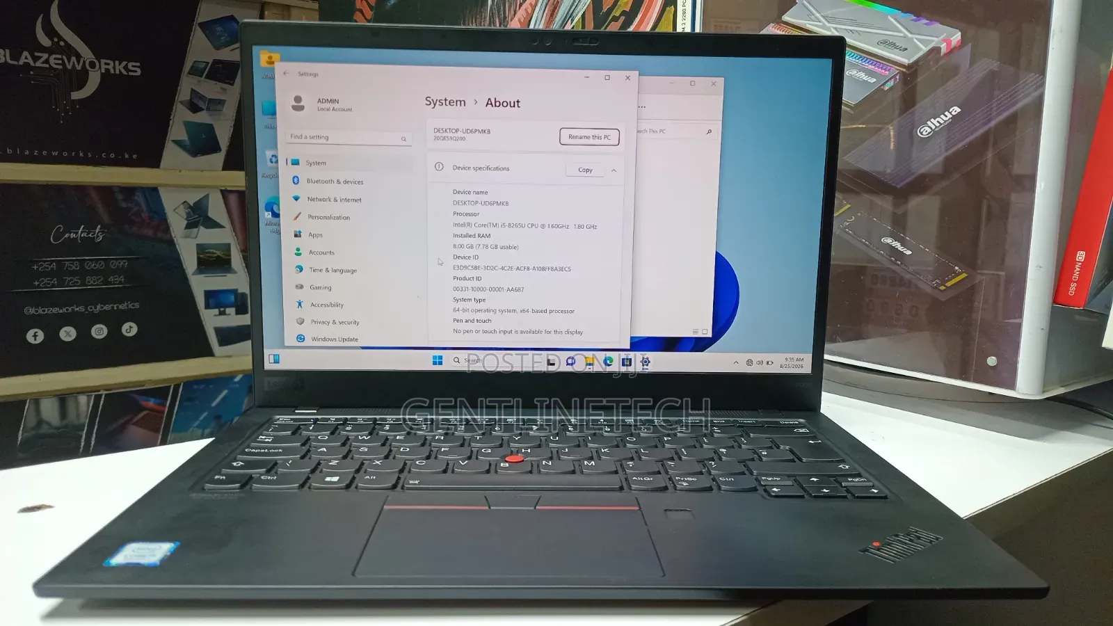 Laptop Lenovo ThinkPad X1 Carbon 8GB Intel Core i5 SSD 128GB