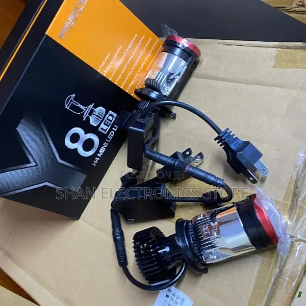 Y8 H4 LED Projector Headlight 9003 22000LM Bright White Bulb