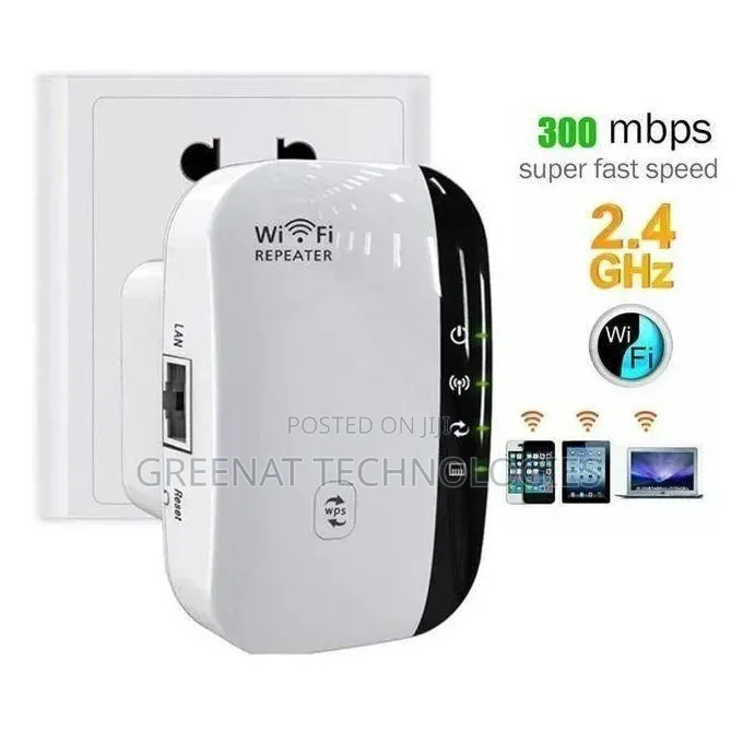 WiFi Repeater Extender 300Mbps 2.4GHz Wireless With WPS