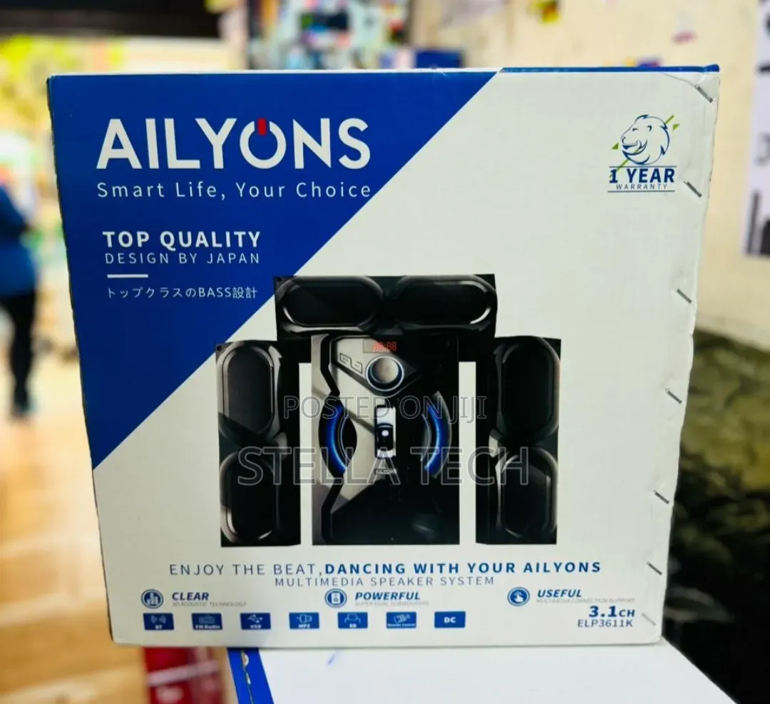 AILYONS  3.1CH Subwoofer Home Theatre Multi Media Bluetooth Speaker
