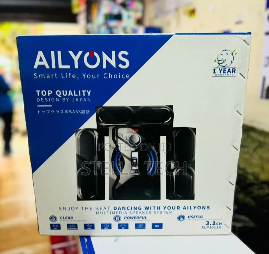 AILYONS  3.1CH Subwoofer Home Theatre Multi Media Bluetooth Speaker