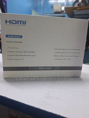 3port HDMI Switch With Power Adapter