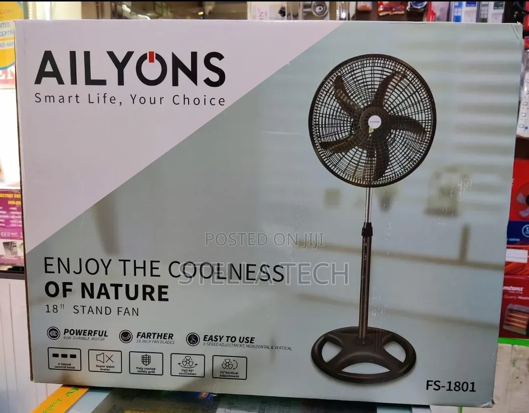 AILYONS 18 Inches Standing Fan