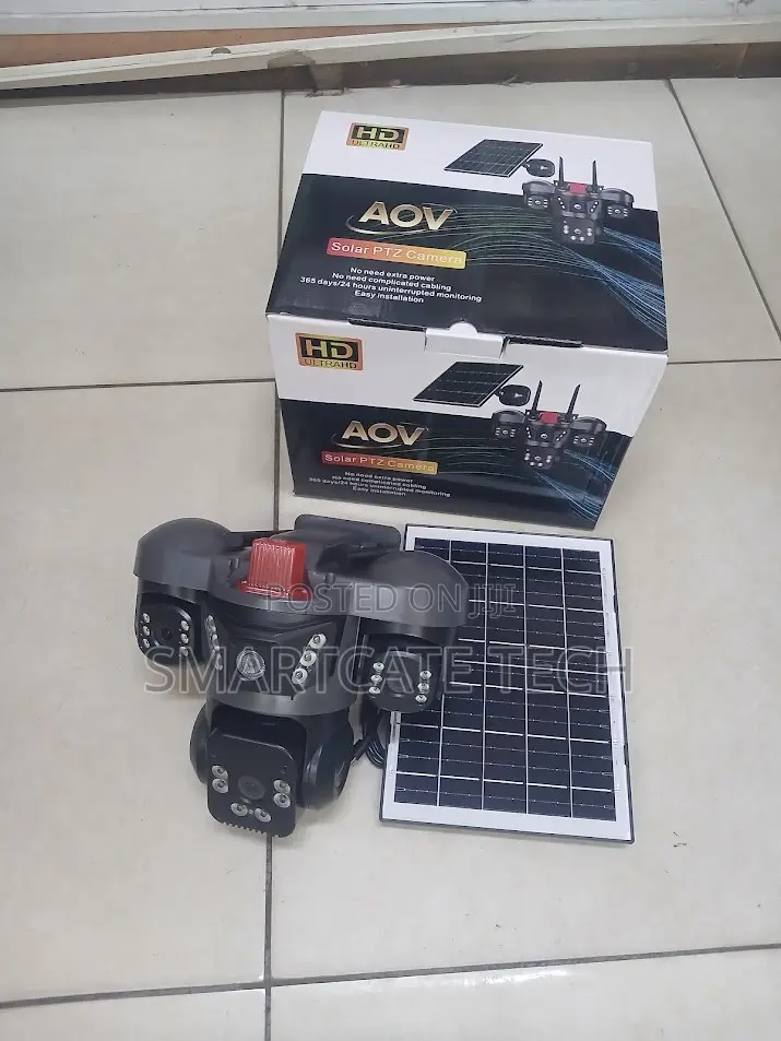AOV Triple Lens Solar 4G Outdoor Security Camera