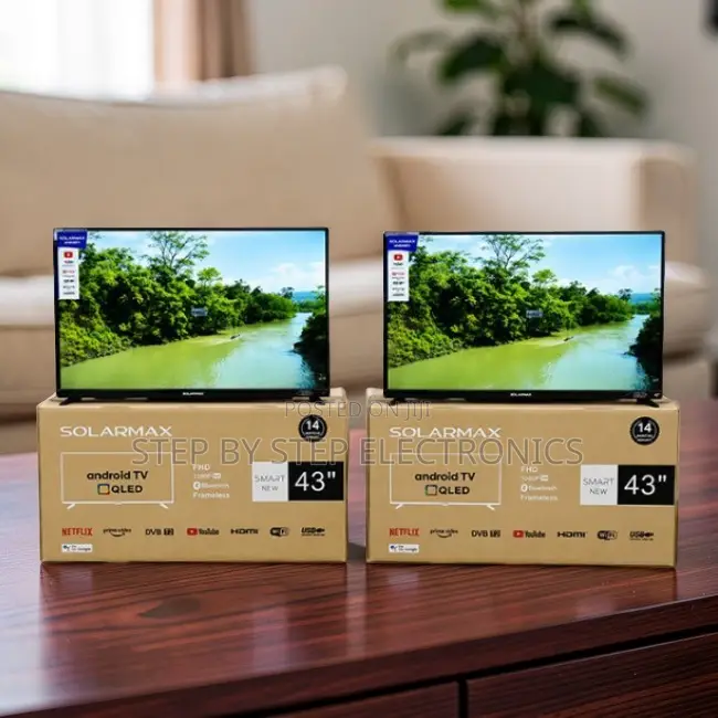 Closeout Sale Solarmax 43 Inch Smart Android Digital QLED TVs