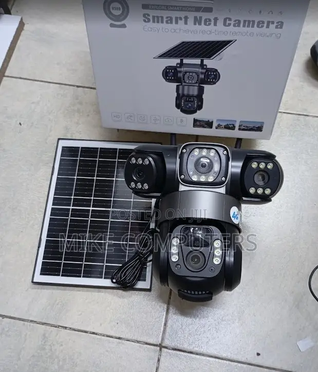 NEW 4G SIM Triple Lens Solar PTZ Security Camera With Two-Way Talk
