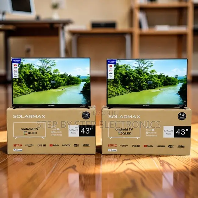 Warehouse Sale Solarmax 43 Inch Smart Android Digital QLED TVs