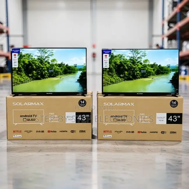 Price Drop Solarmax 43 Inch Smart Android Digital QLED TVs
