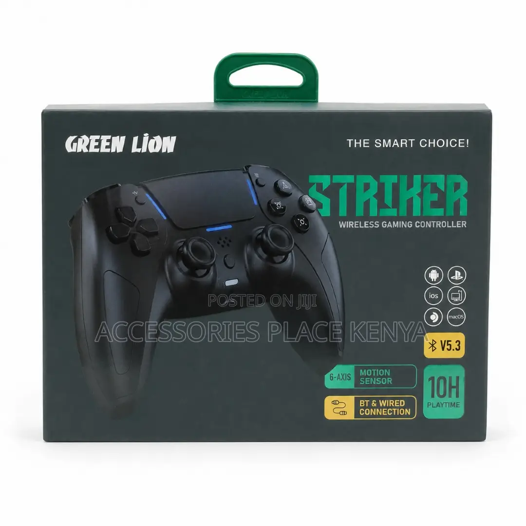 Green Lion Striker Wireless Gaming Controller - Black
