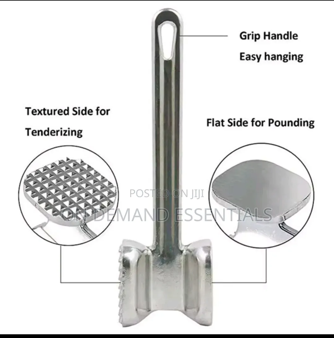 Heavy Duty Meat Tenderizer Hammer Tool Dual Sided Meat Mallet