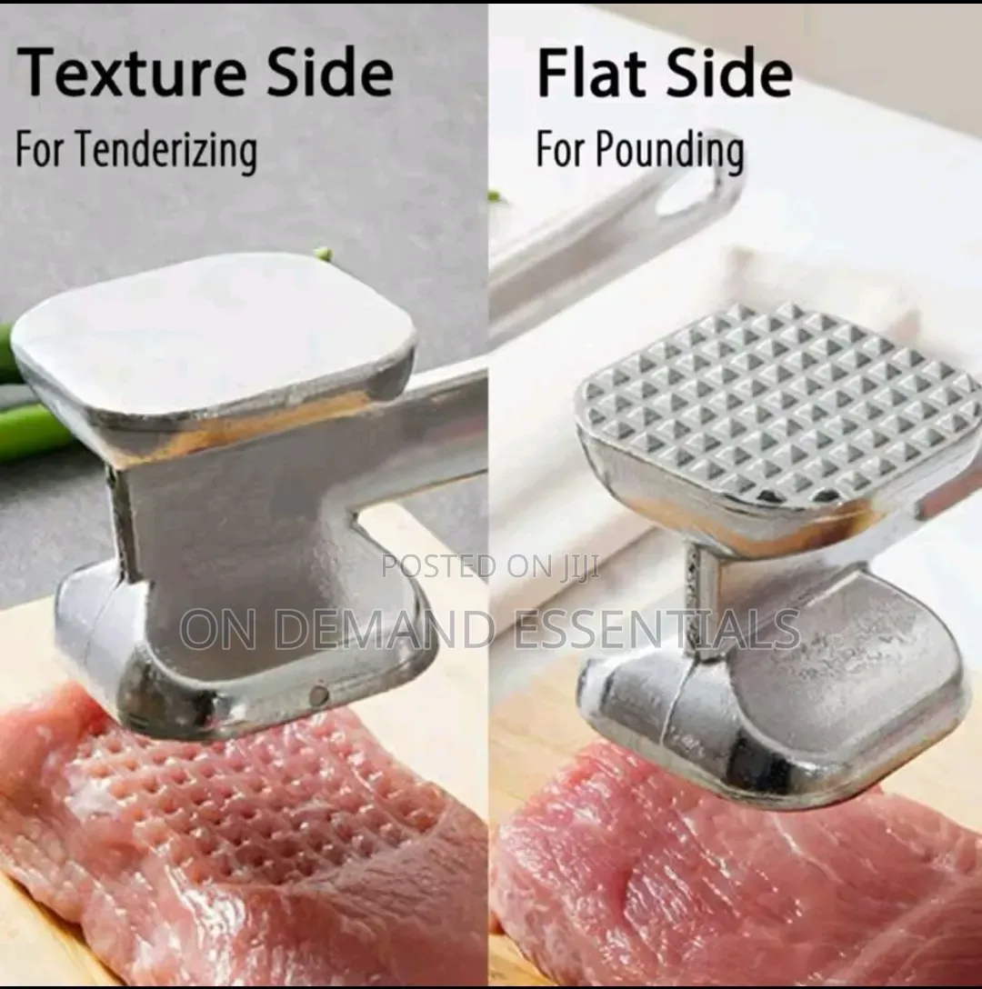 Heavy Duty Meat Tenderizer Hammer Tool Dual Sided Meat Mallet
