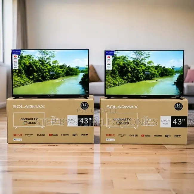 Budget Sale Solarmax 43 Inch Smart Android Digital QLED TVs