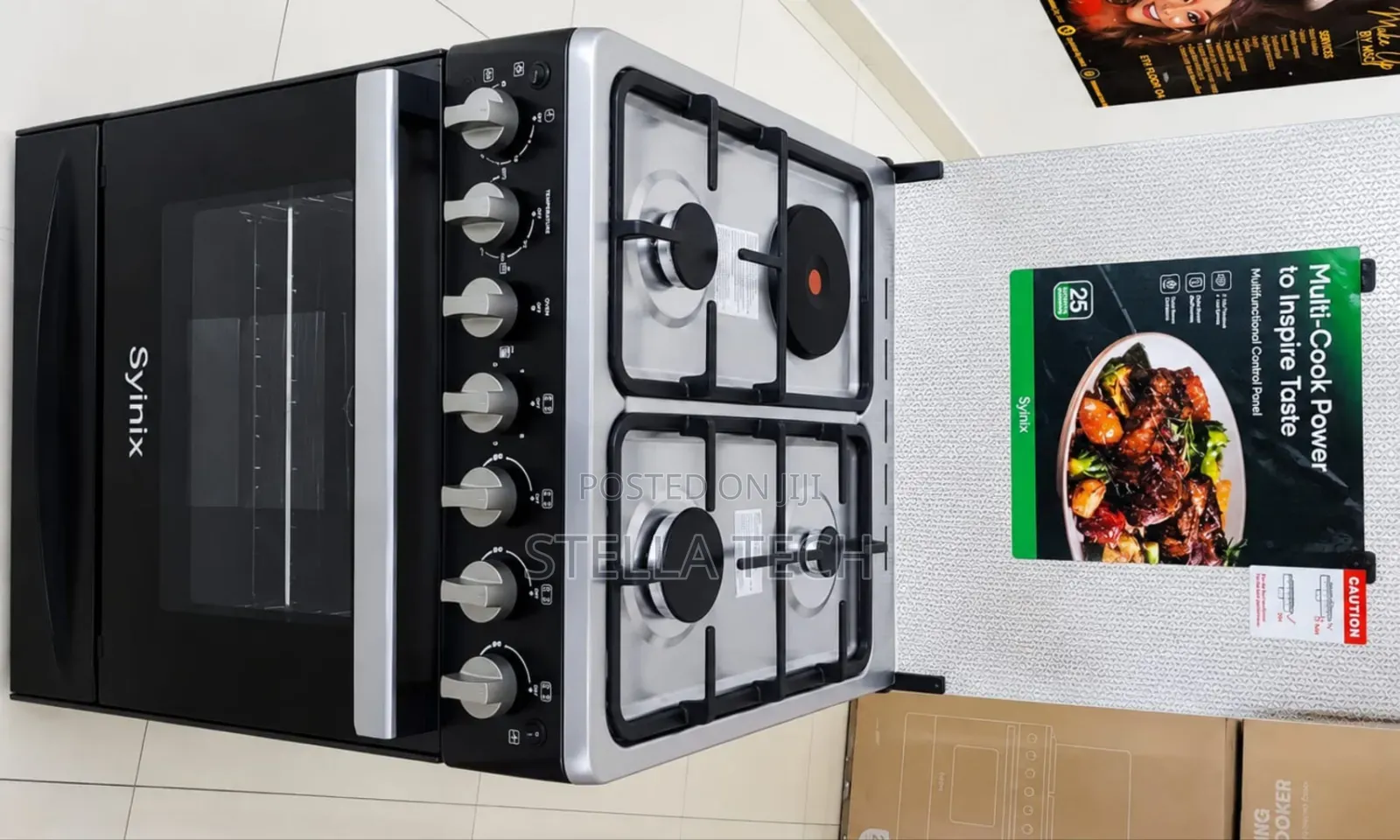 Syinix (Q60GC3)new Model 60by60
Standing Cooker 3+1