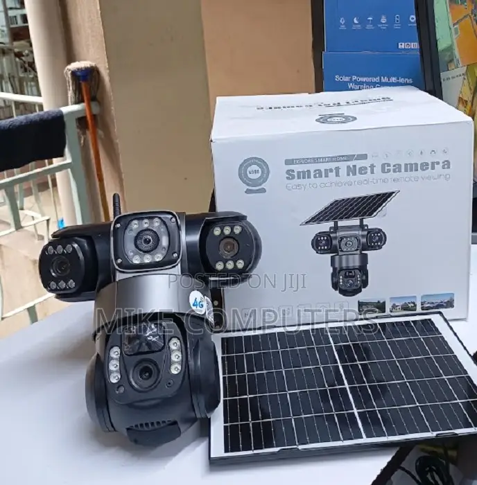 Outdoor PTZ Camera Al V380 4g Triple Lens