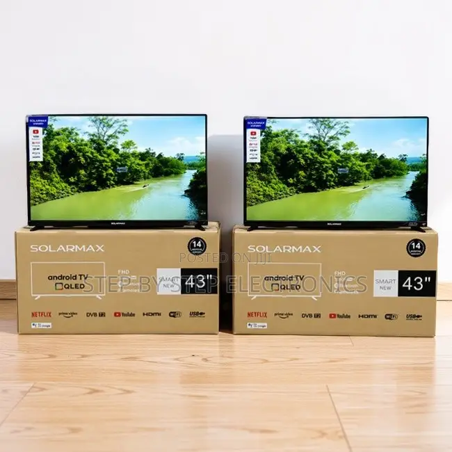 Sell-Off Sale Solarmax 43 Inch Smart Android Digital QLED TVs