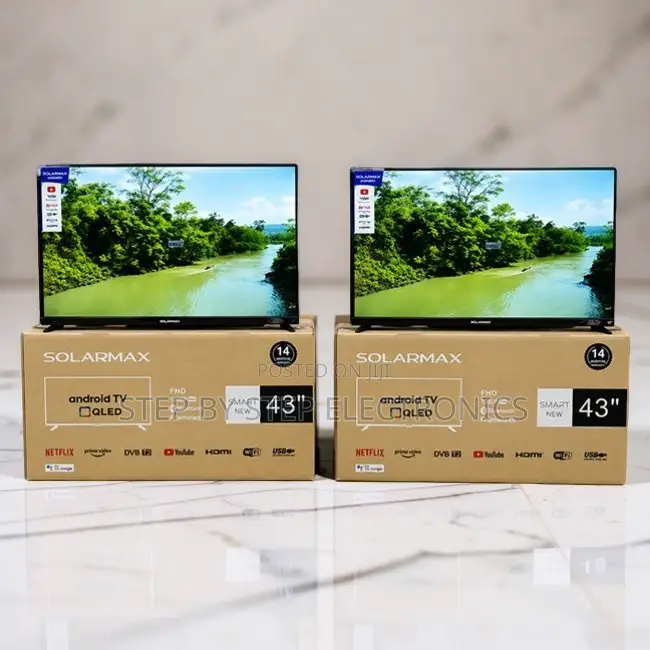 Sell-Off Sale Solarmax 43 Inch Smart Android Digital QLED TVs