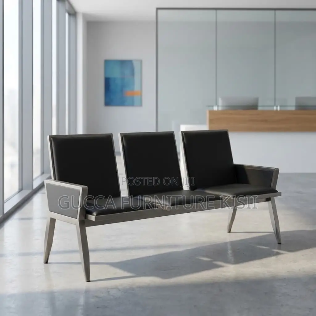 Waiting Bench; 3-Seater Comfy Waiting Chair