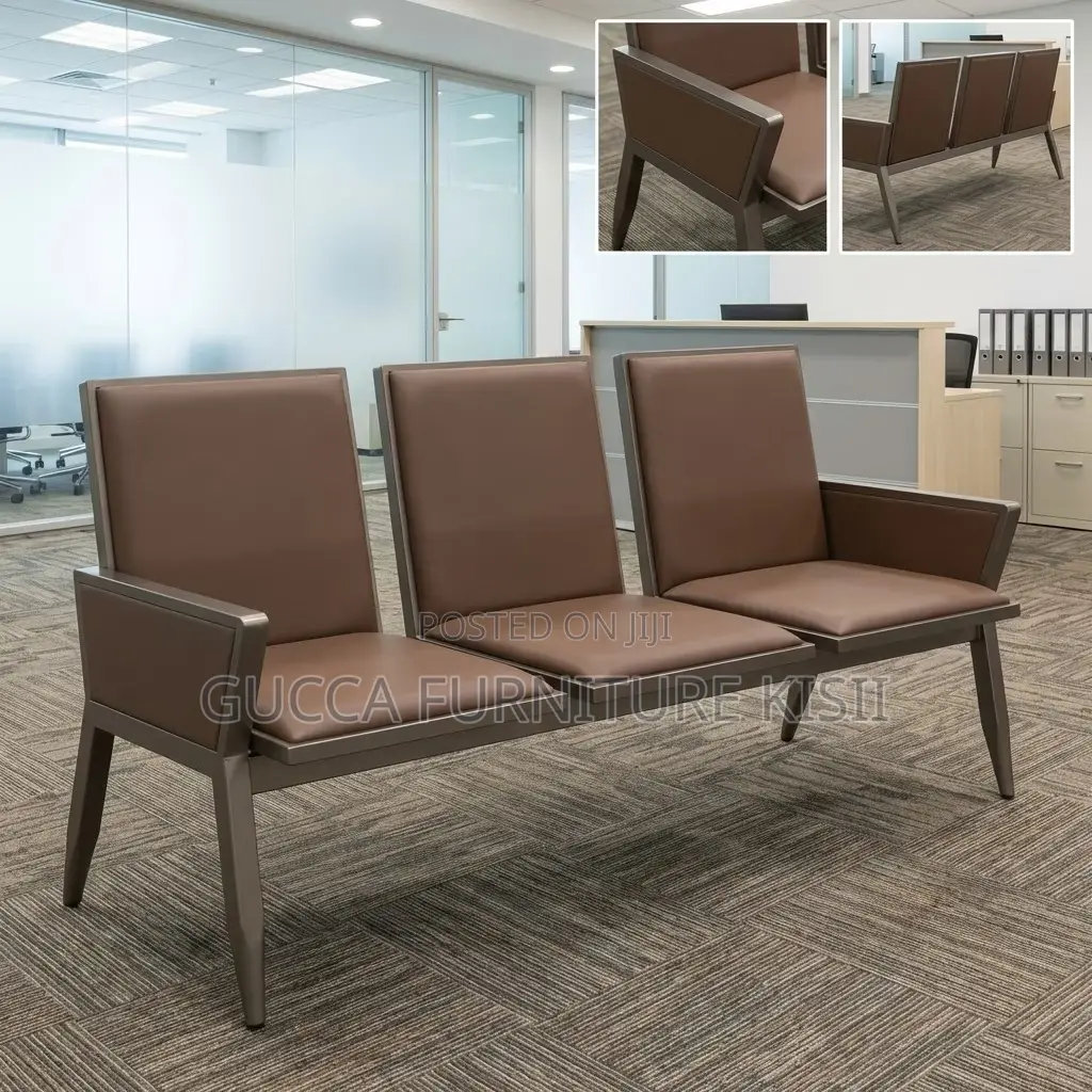 Waiting Bench; 3-Seater Comfy Waiting Chair
