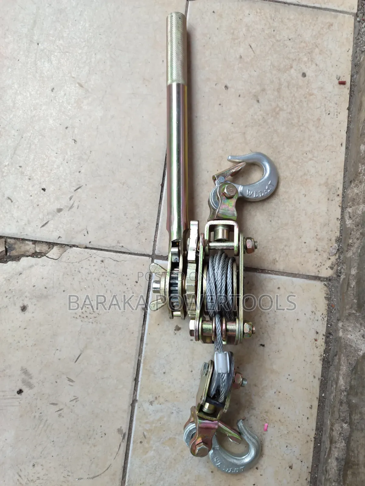 Manual Wire-Rope Cable Puller (Come-Along/Ratchet Puller).