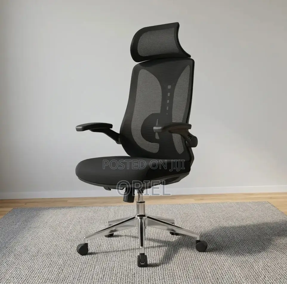 Office Chair : Ergonomic Swivel Chair With Flip Up Armrests