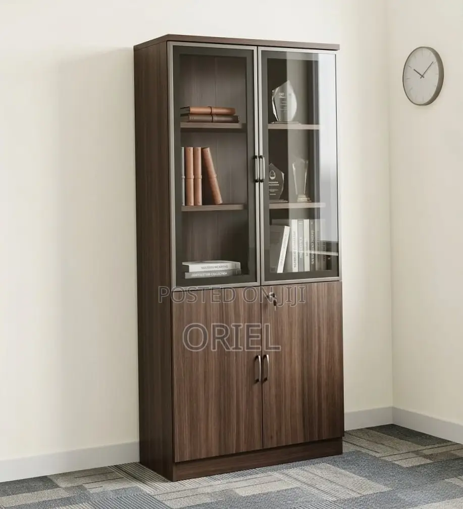 2-Door Wooden Office Cabinet : Modern Wooden Storage Cabinet