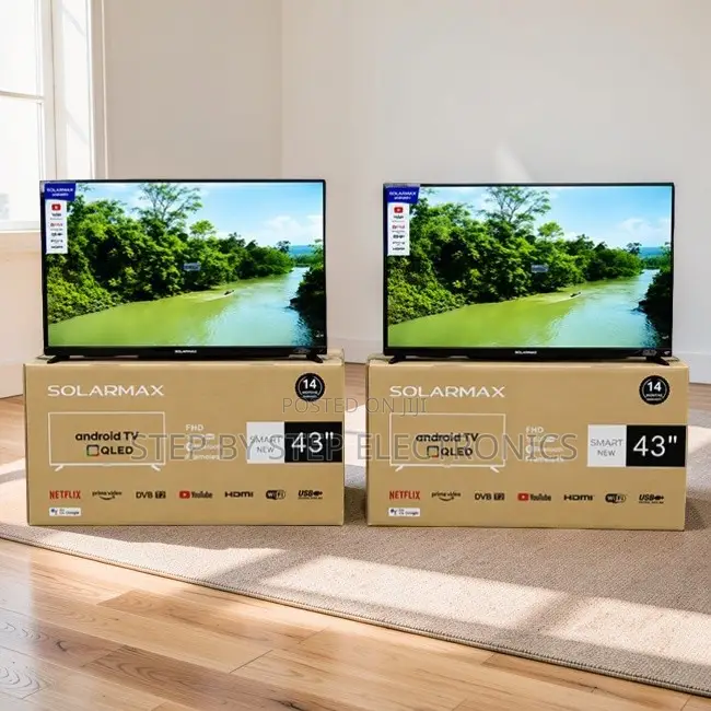 Outlet Sale Solarmax 43 Inch Smart Android Digital QLED TVs