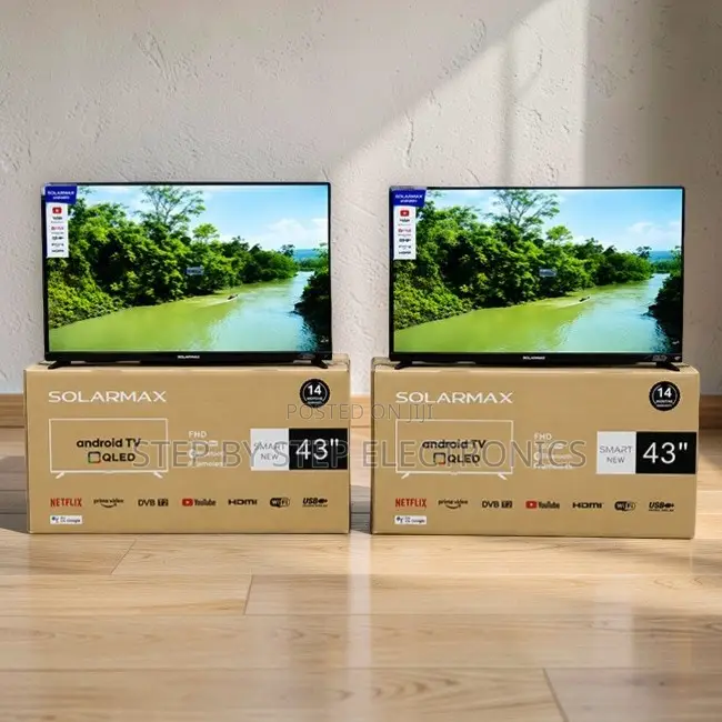 Outlet Sale Solarmax 43 Inch Smart Android Digital QLED TVs