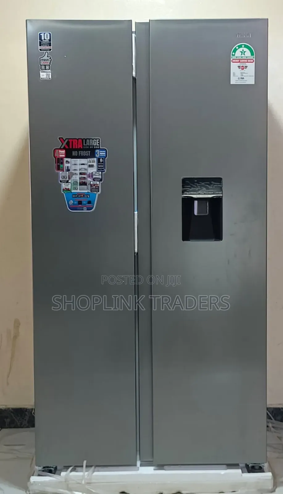 Mika Side by Side 442 Liters  Fridge With Water Dispenser