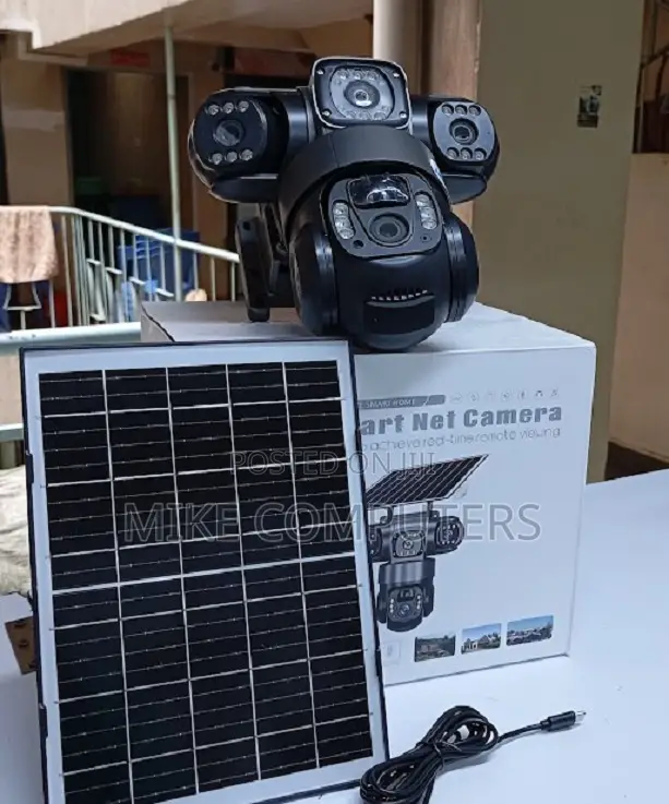 V380 4G Triple Lens Simcard Solar Suervaillance CCTV