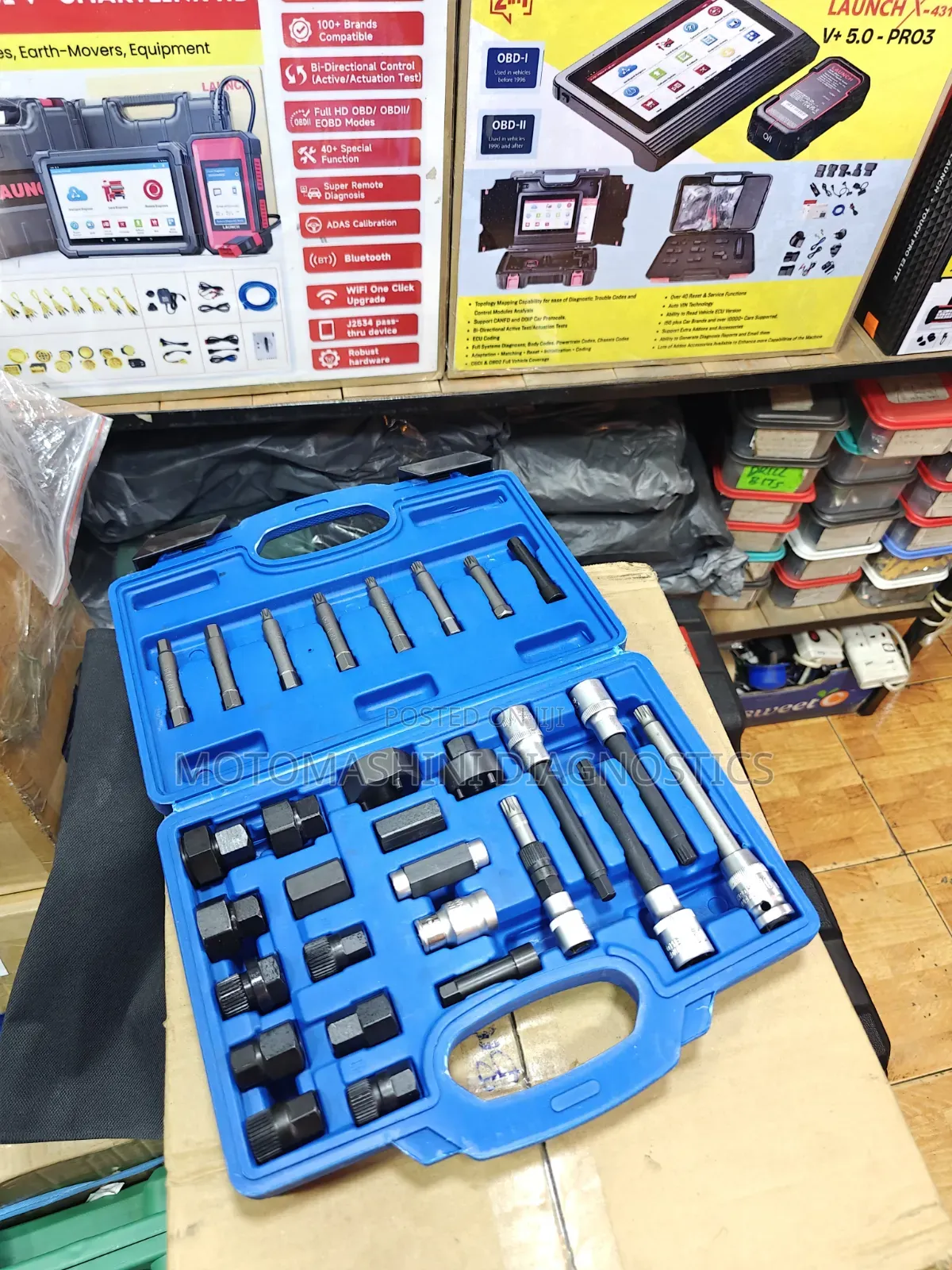 Vehicle Alternator Pulley Remover Installer Tool Kit 30 Piece Kit