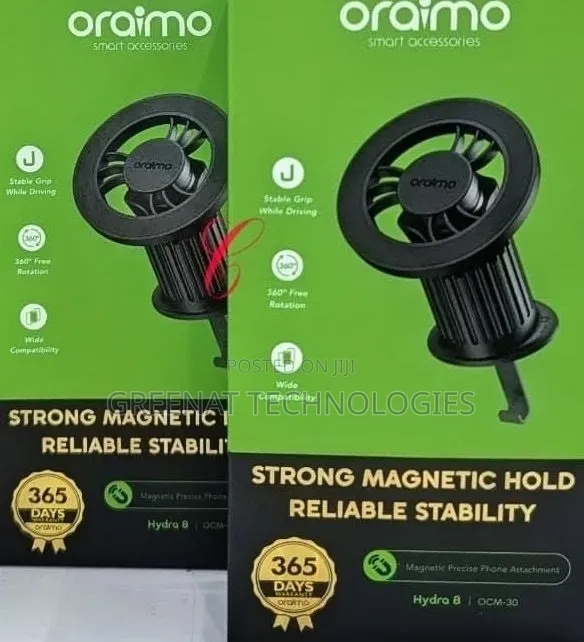 Oraimo Hydra Magnetic Car Mount Air Vent With 360° Rotation