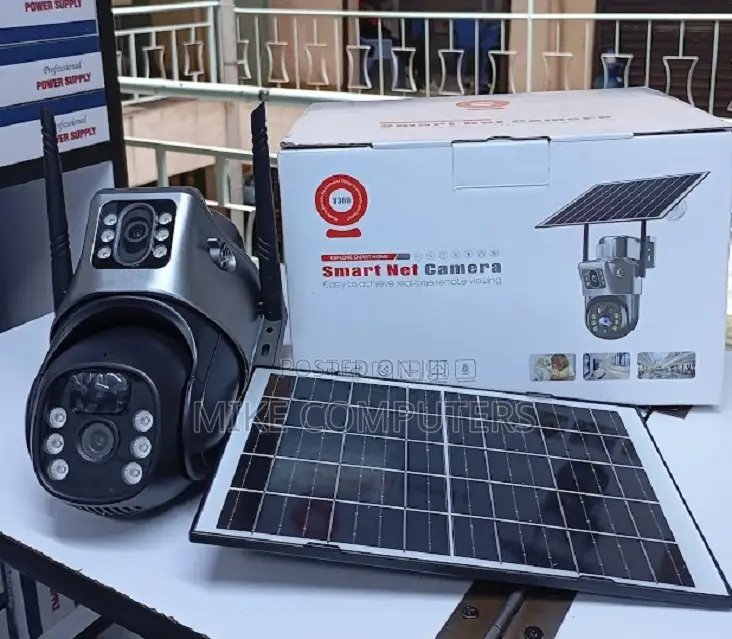 High Resolution V380-Dual Lens 4g Solar CCTV Camera