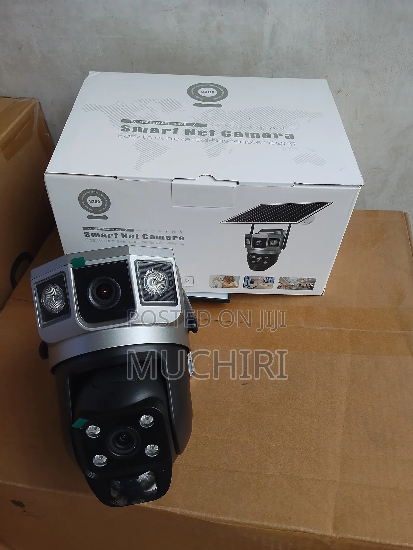 V380 Pro Dual VTS02 Outdoor Solar Surveillance Camera