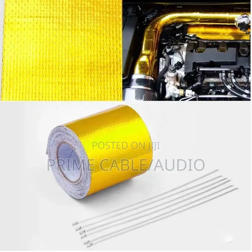 Intake Wrap 5m Long – Gold Reflective Heat Shielding Adhesive