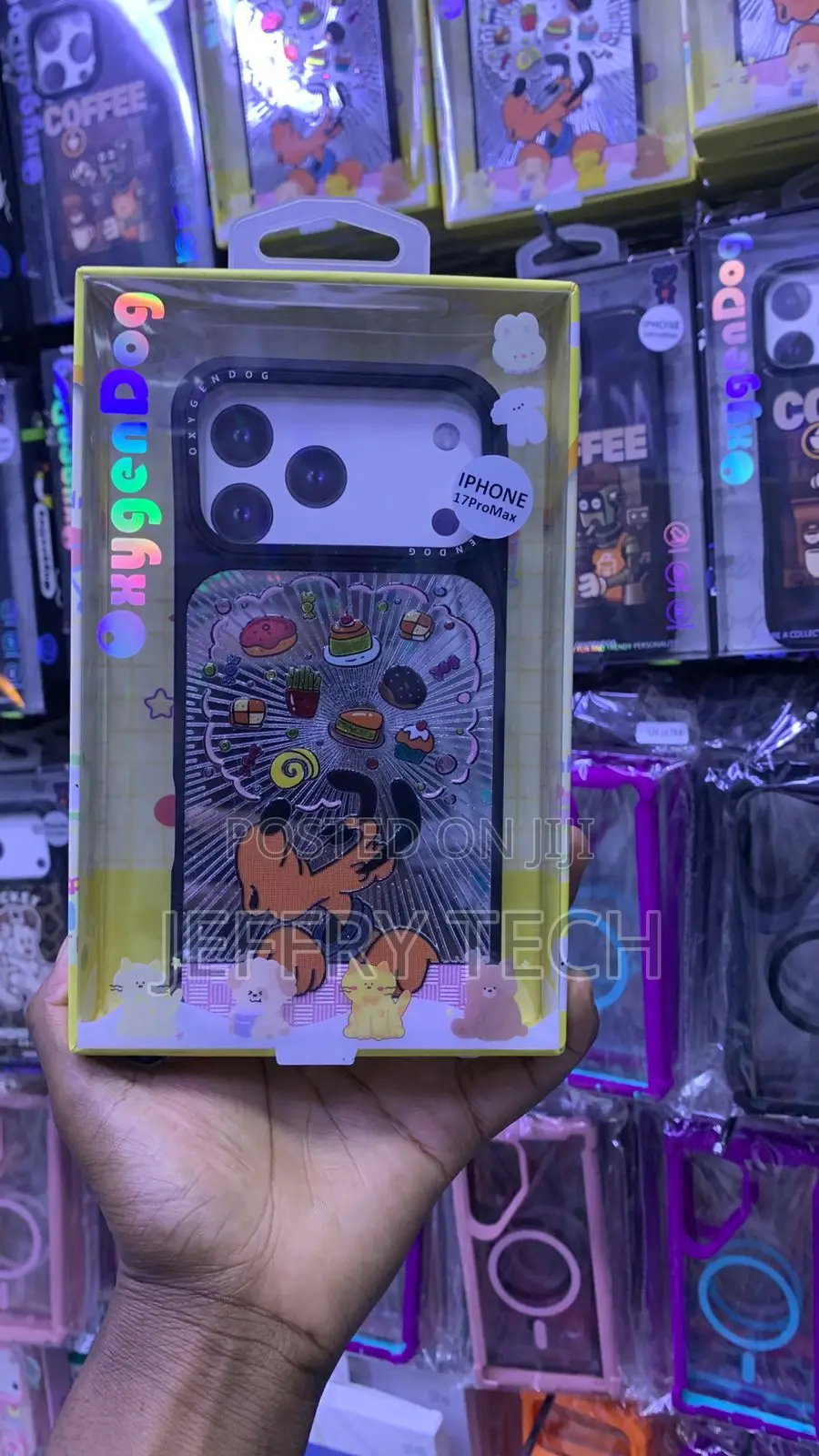 OxygenDog AMP Armor Cyberpunk Case Designed for iPhone 17 Pro Max.