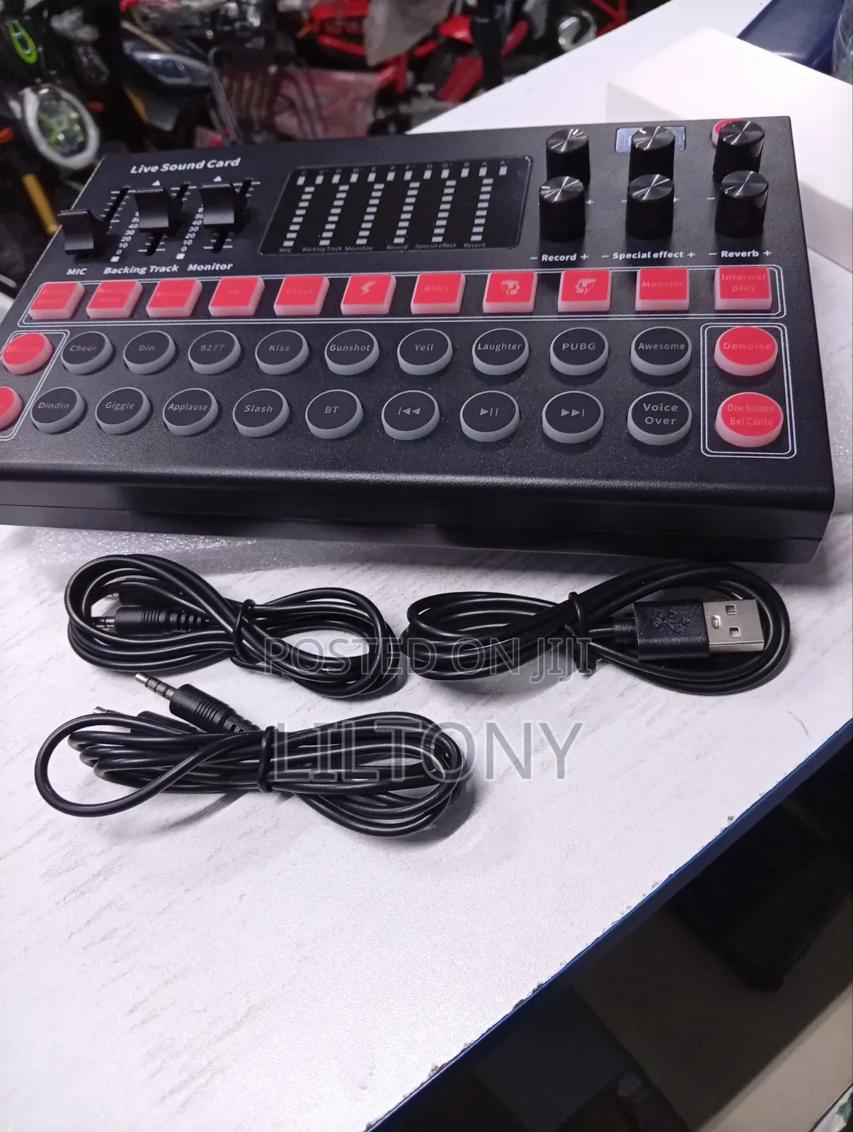 Live Sound Card for Three Microphone