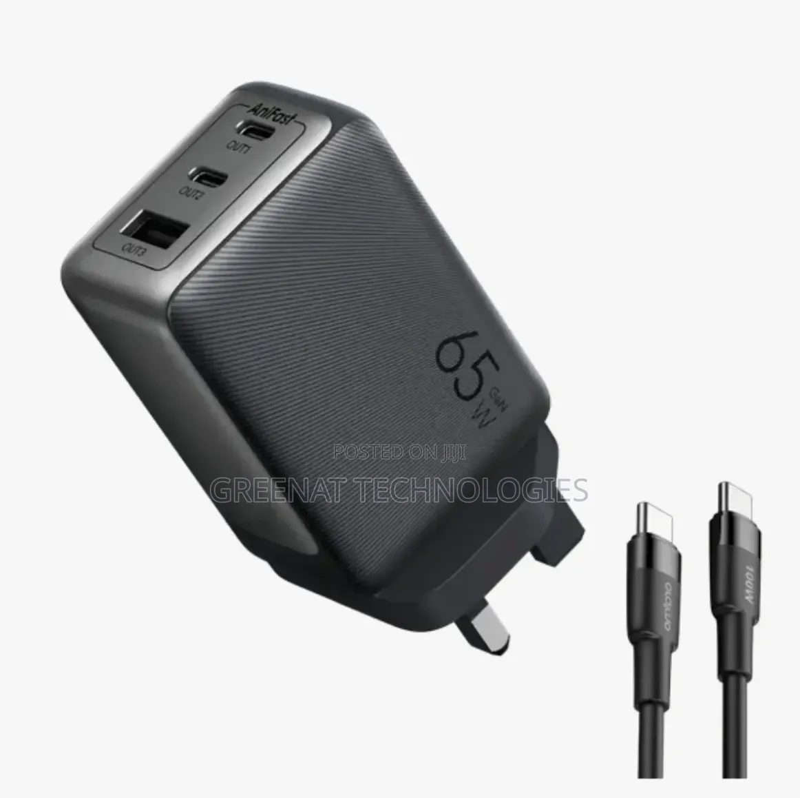 Oraimo HyperGaN Laptop and Phone 65W All-in-One GaN Charger