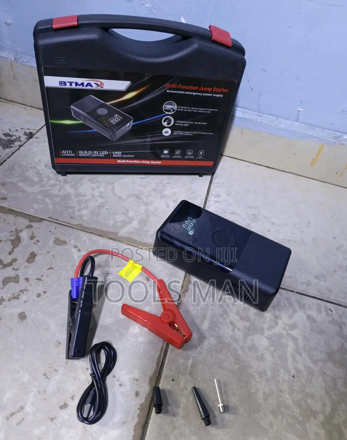 Jump starter.power bank.torch.bt Max Portable Multi-Function