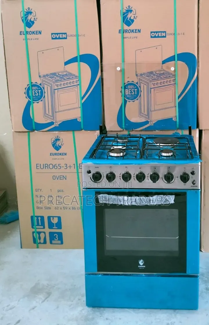 Euroken 60x65 3+1 Standing Cooker With Oven