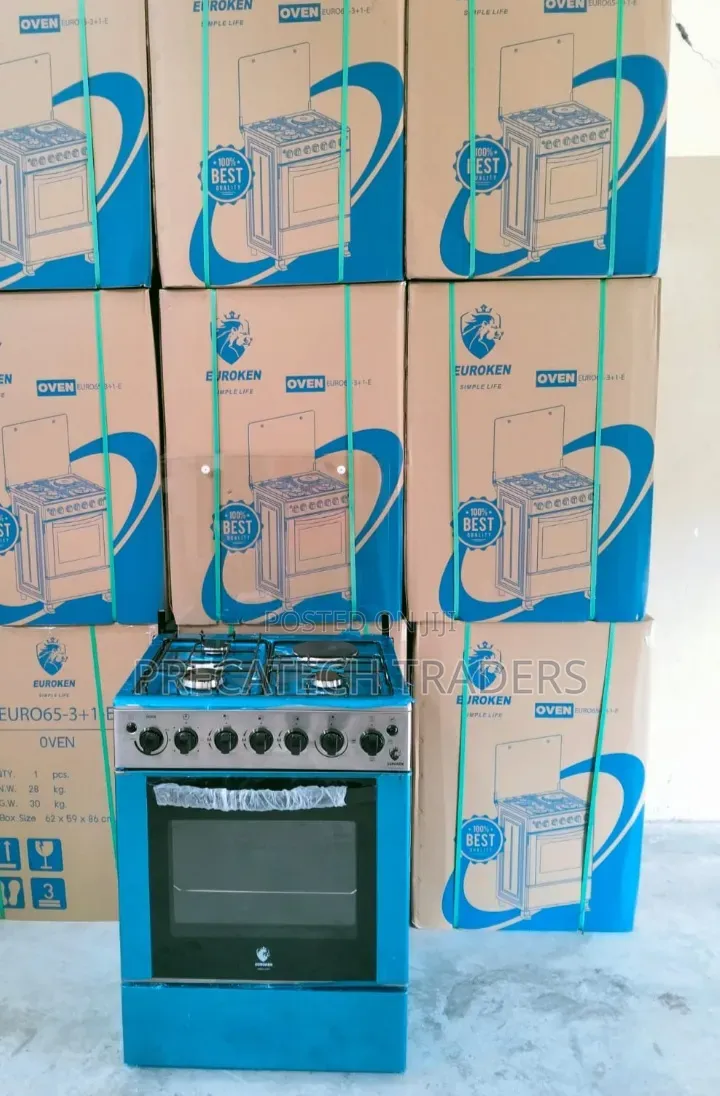 Euroken 60x65 3+1 Gas & Electric Cooker – Rotisserie