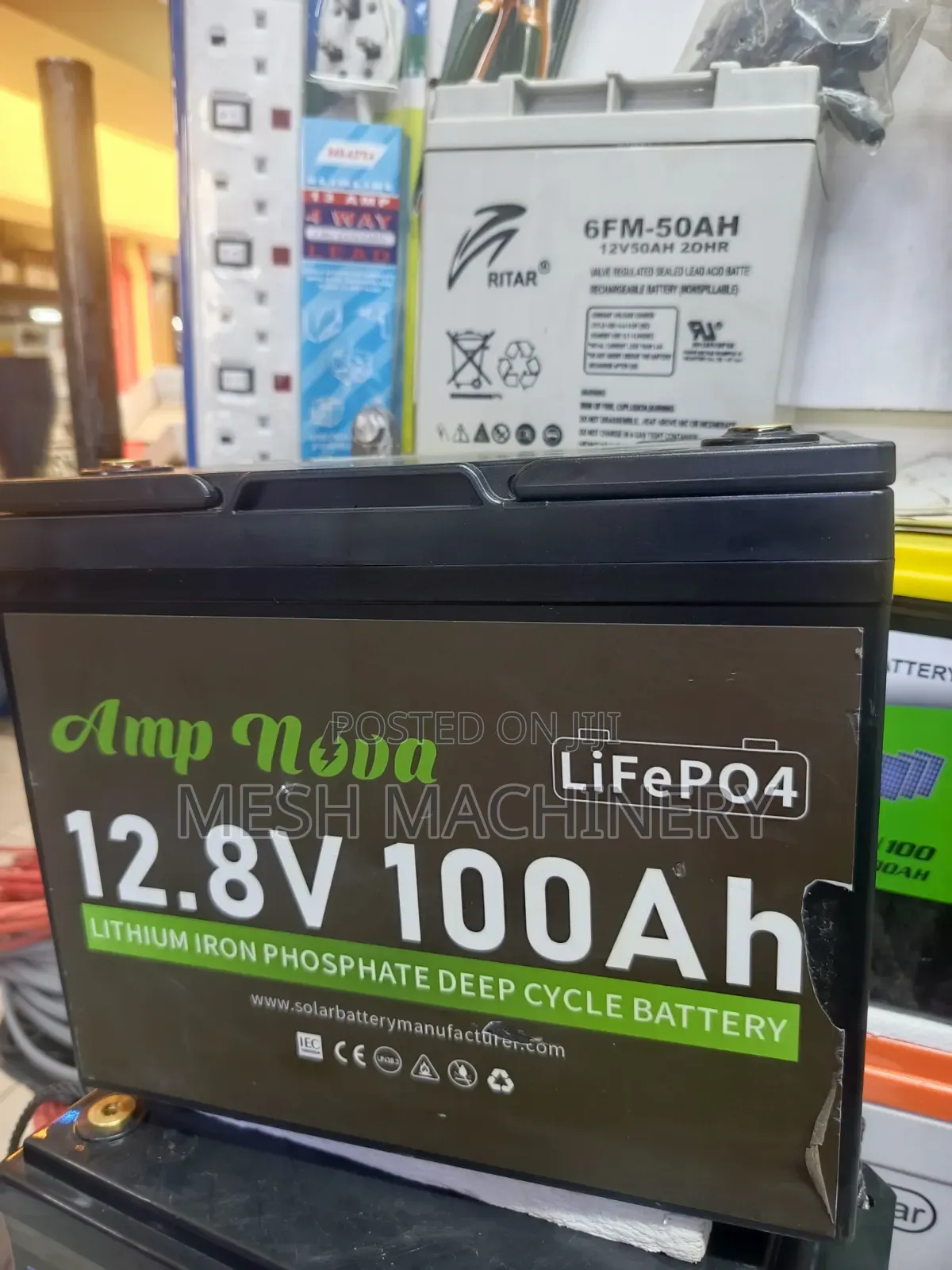 Amp Nova 12.8V 100AH LiFePo4 Deep Cycle Battery