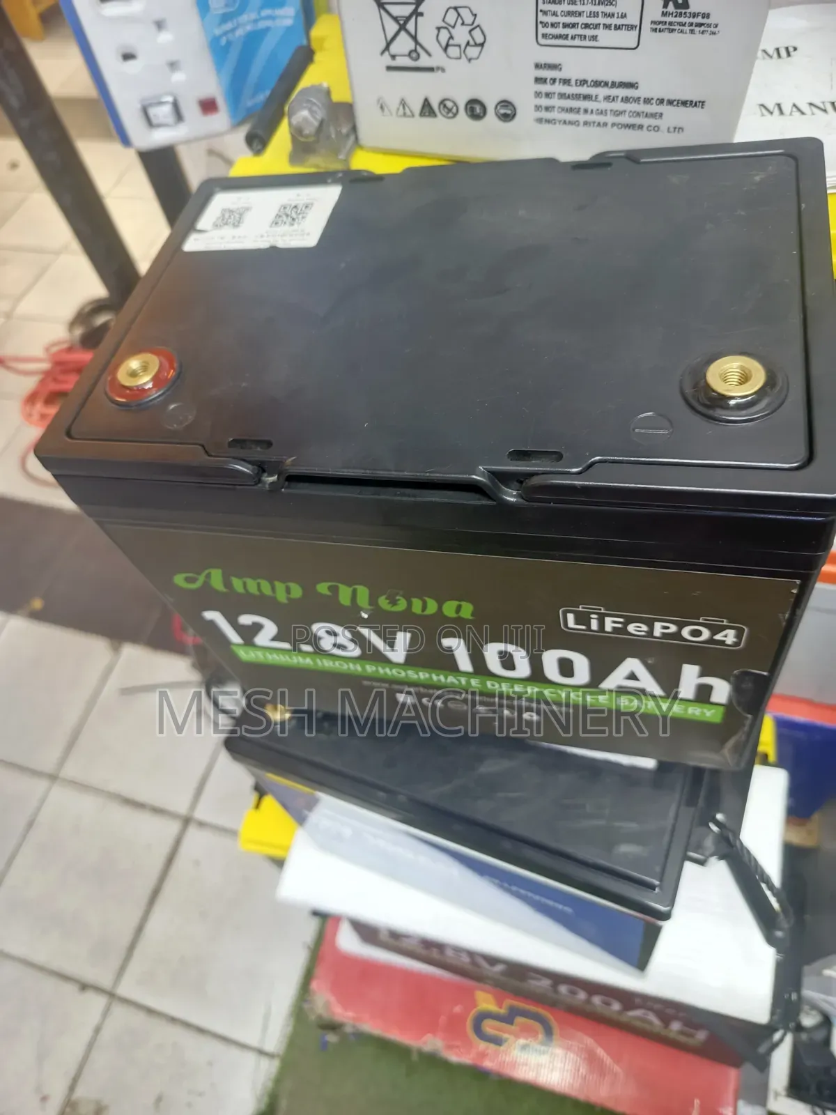 Amp Nova 12.8V 100AH LiFePo4 Deep Cycle Battery