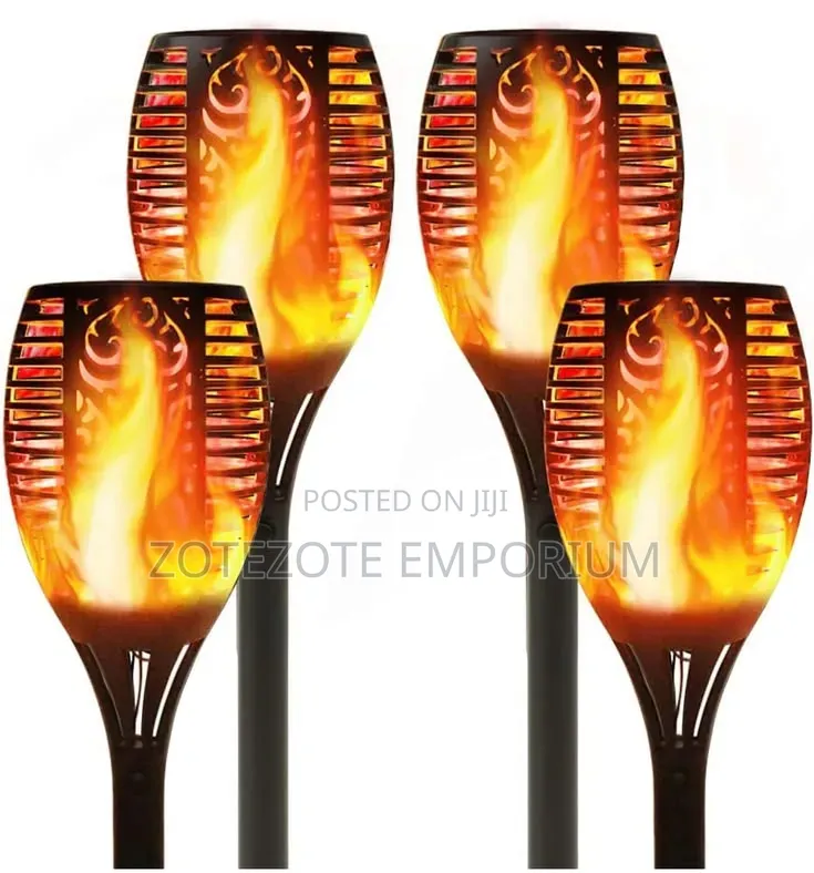 6 Pieces LED Solar Flame lamp.set of 6