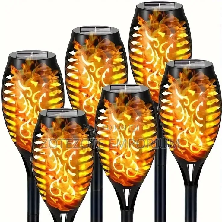 6 Pieces LED Solar Flame lamp.set of 6