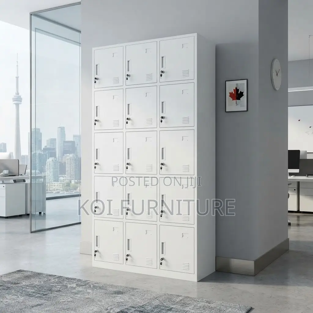 Office Cabinet; Fifteen Drawers Steel Storage Key Lockable Cabinets