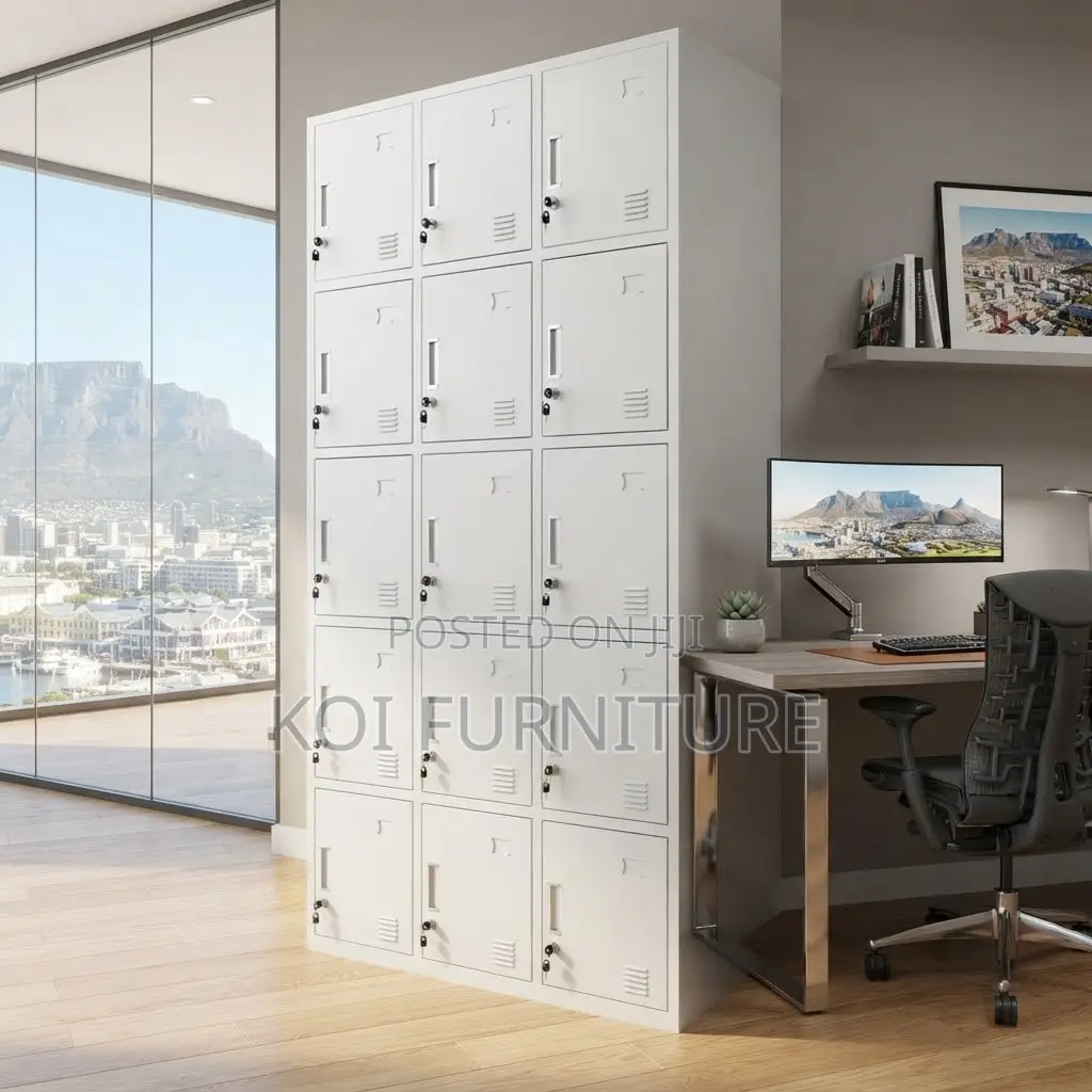 Office Cabinet; Fifteen Drawers Steel Storage Key Lockable Cabinets