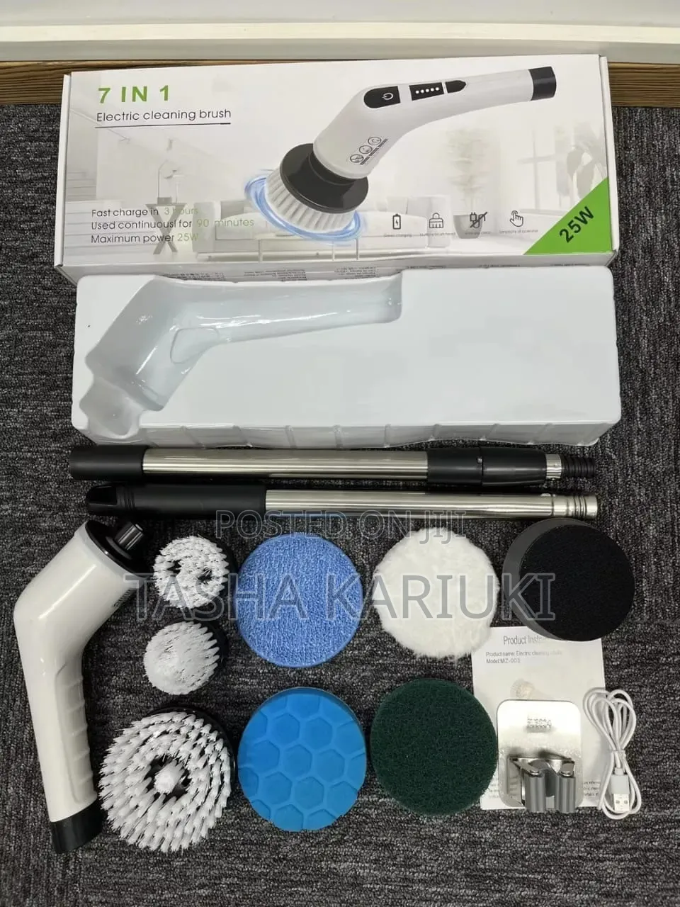Rechargeable 7 in 1 Spin Scrubber Brush Lyn