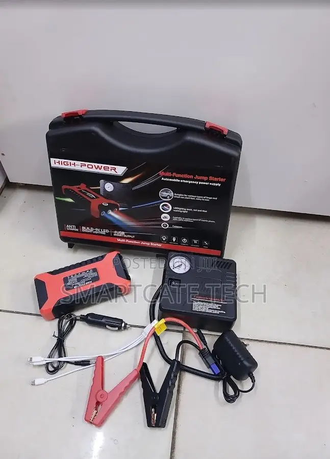 Heavy Duty 99800mAh Jump Starter & Air Compressor for Cars