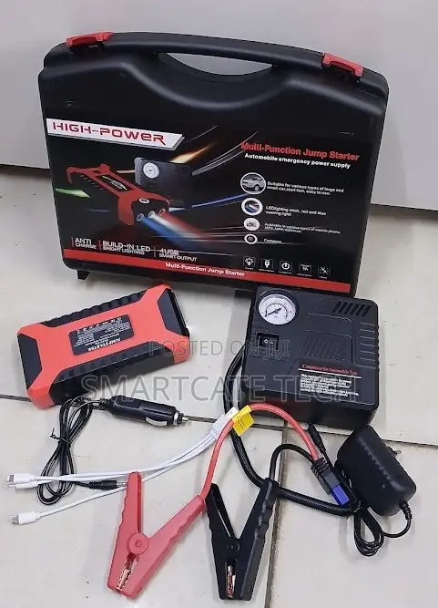 Heavy Duty 99800mAh Jump Starter & Air Compressor for Cars