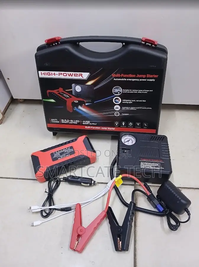 99800mAh Emergency Car Battery Starter With Tyre Inflator